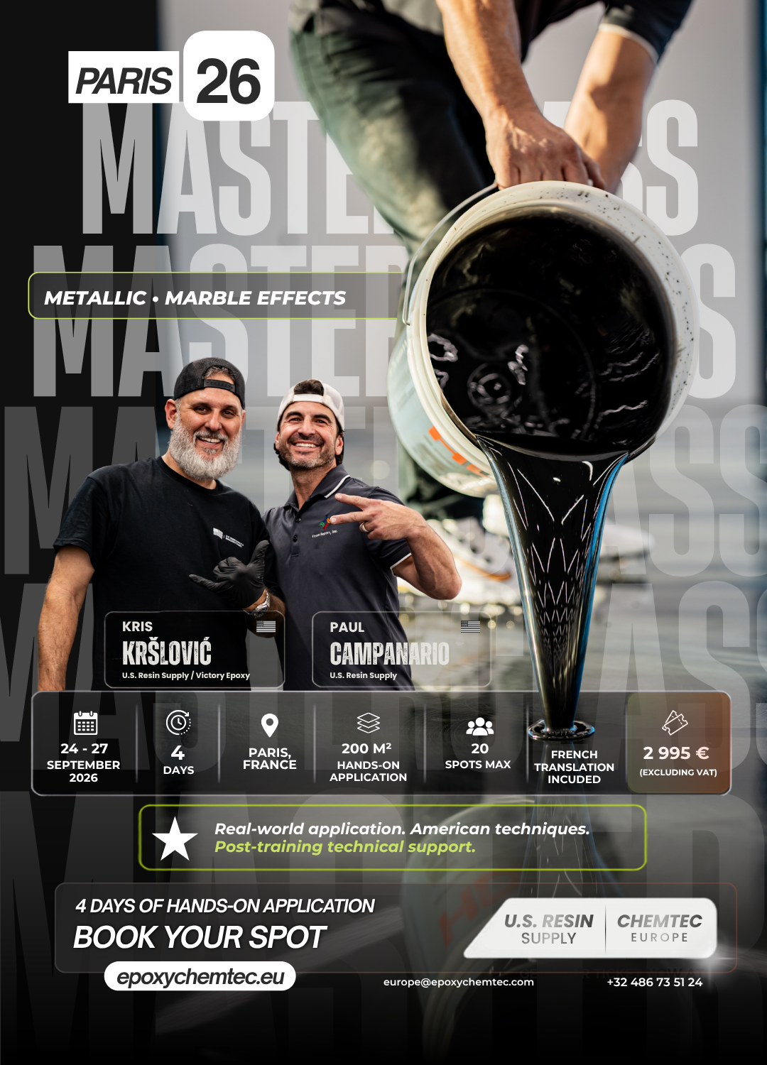 MASTERCLASS - September 24th -27th (Paris, France)